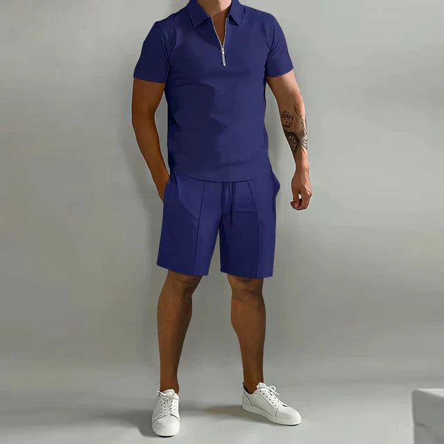 Eksklusivt Sommer Sæt med Polo og Shorts
