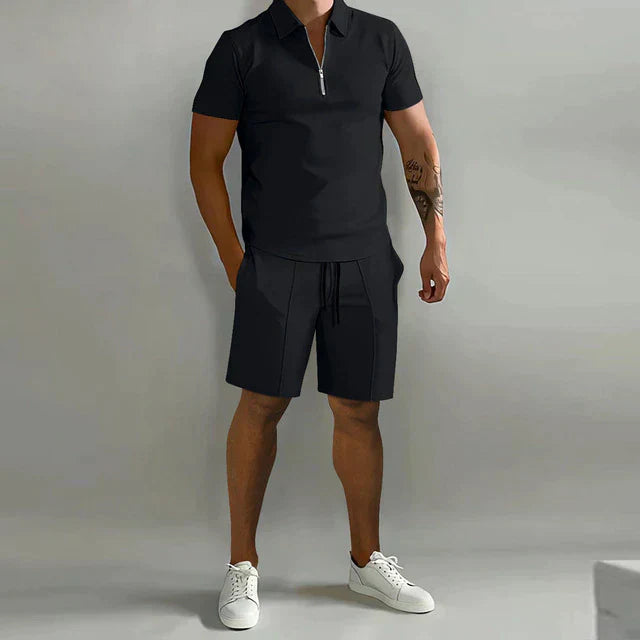 Eksklusivt Sommer Sæt med Polo og Shorts