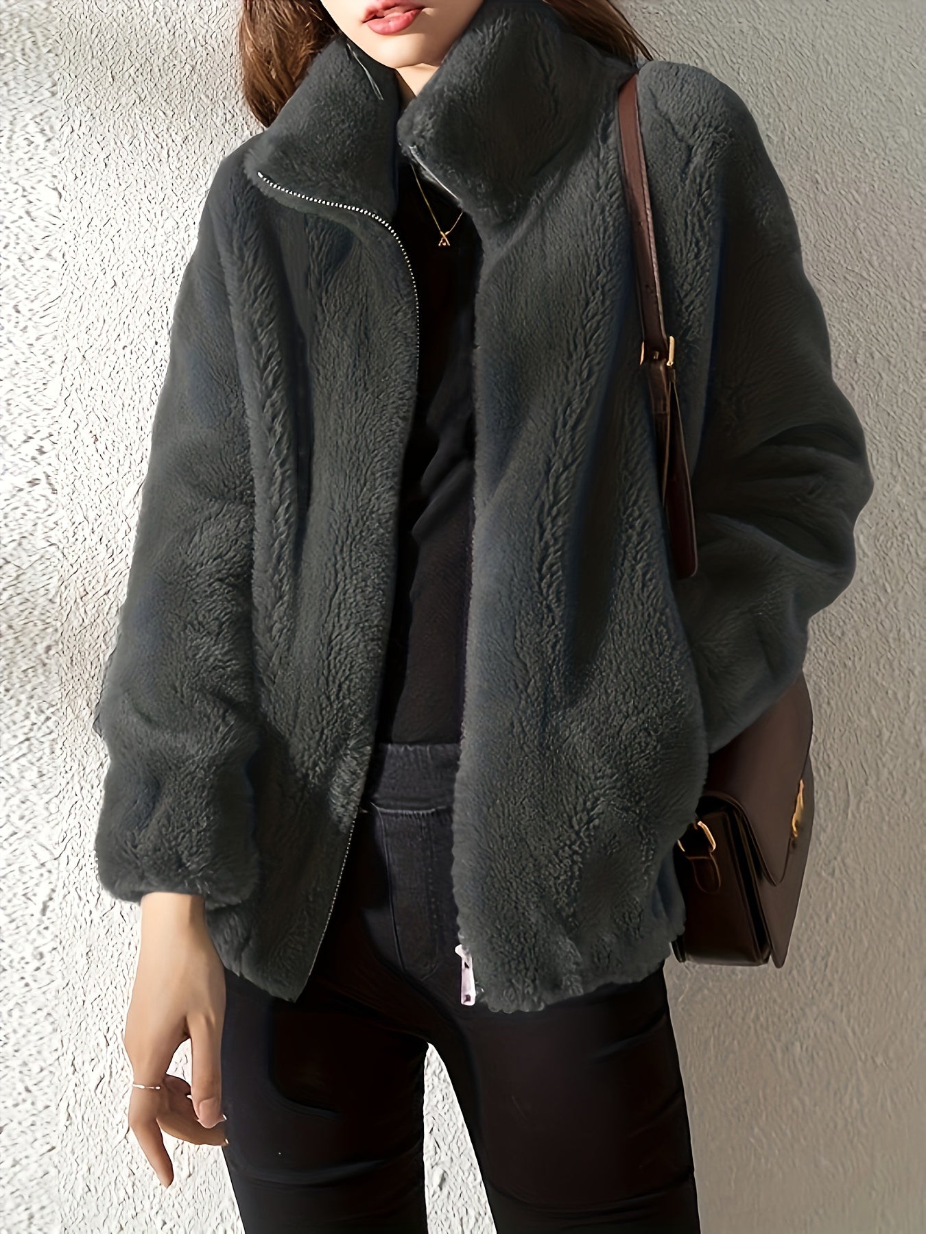 Elina - Blød Fleece Jakke