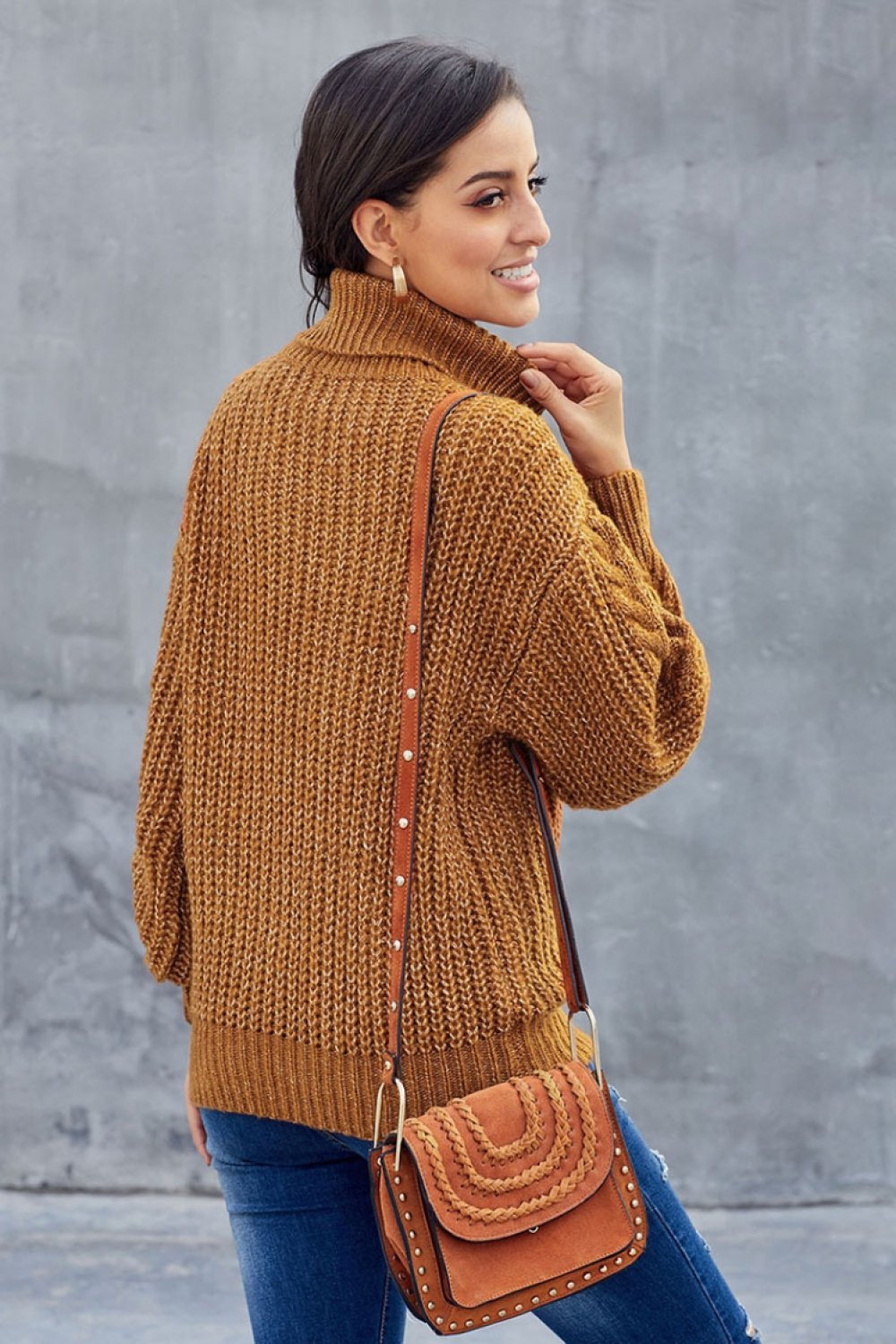 Dorthe | Vinter Rullekrave Sweater til Kvinder