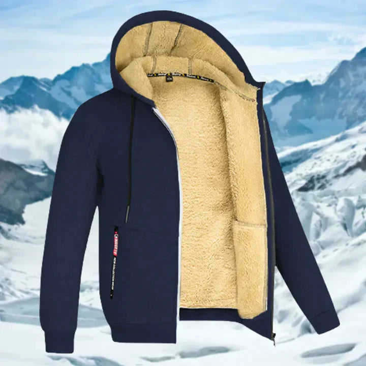 Gilben - Herre vinterjakke med hætte og fleece