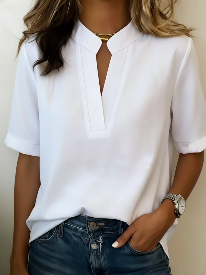 Camilla™ | Elegant V-hals bluse