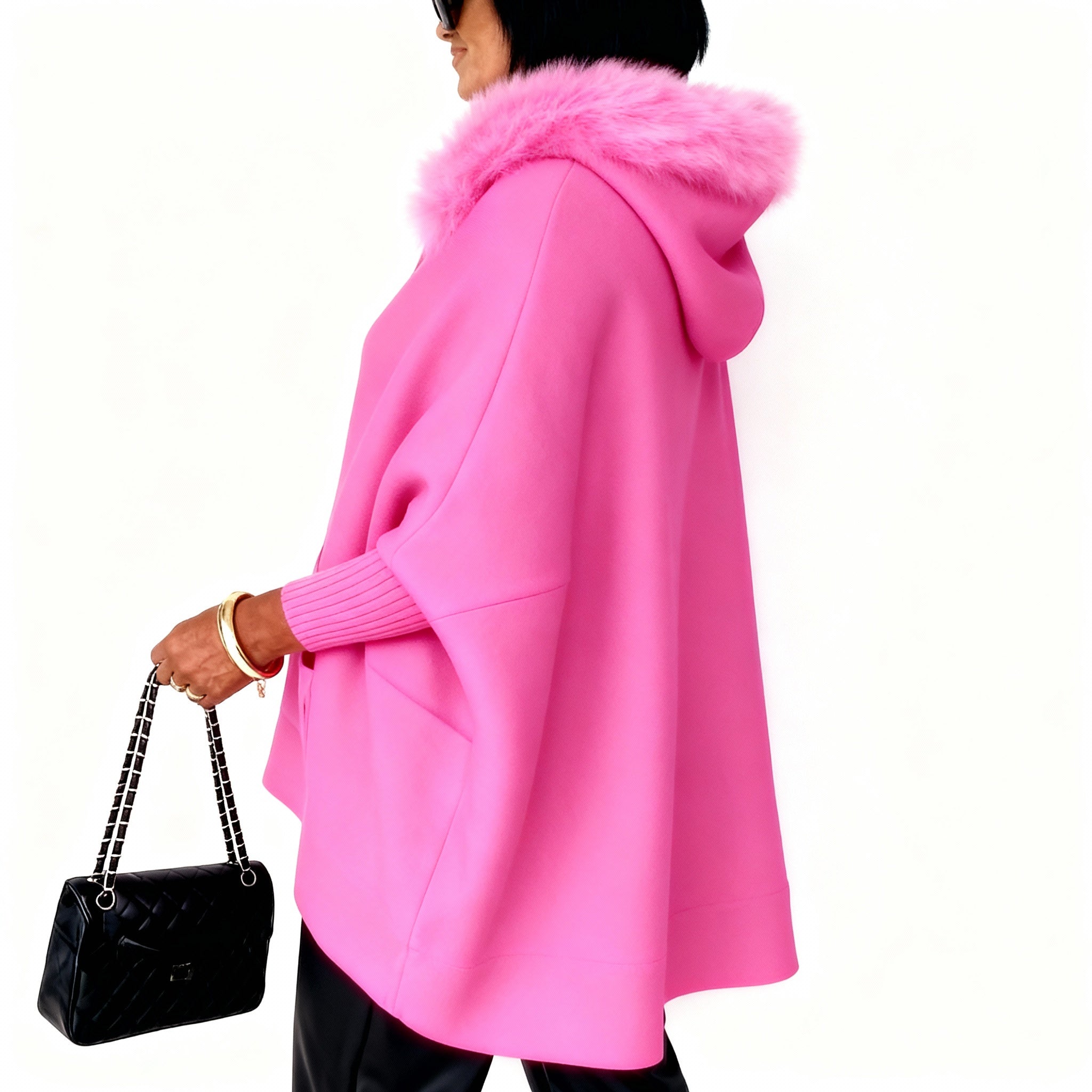 Marianne™ | Varm Poncho-jakke