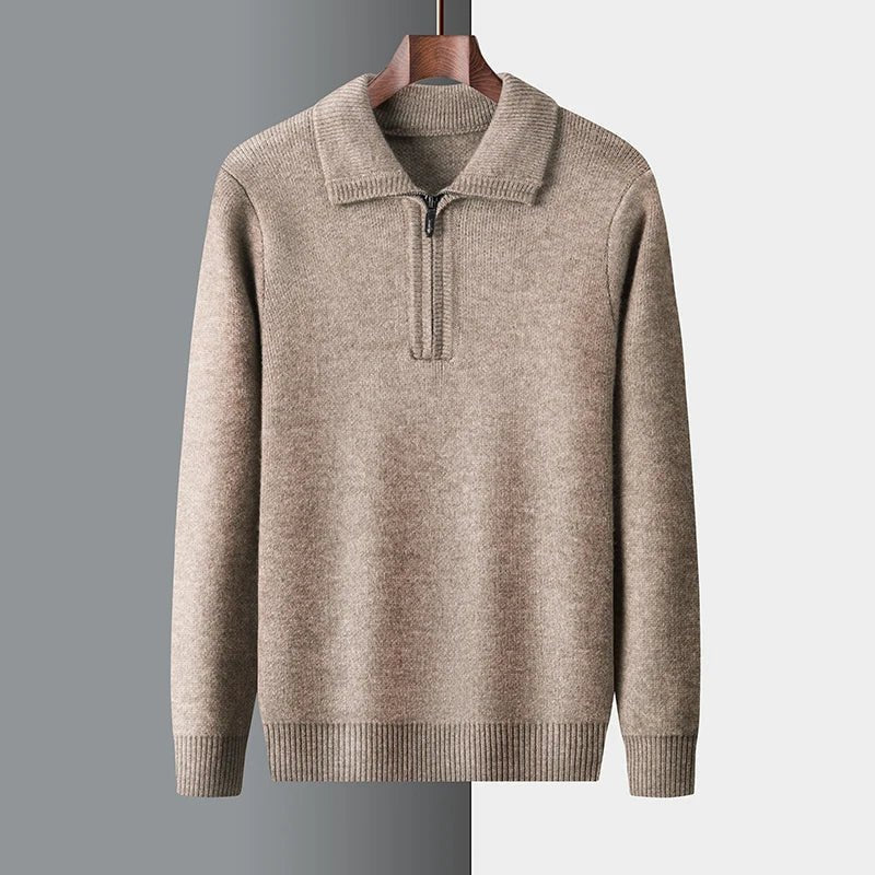 Morten | Sweater med lynlås til mænd