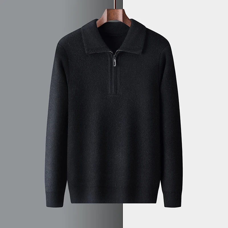 Morten | Sweater med lynlås til mænd