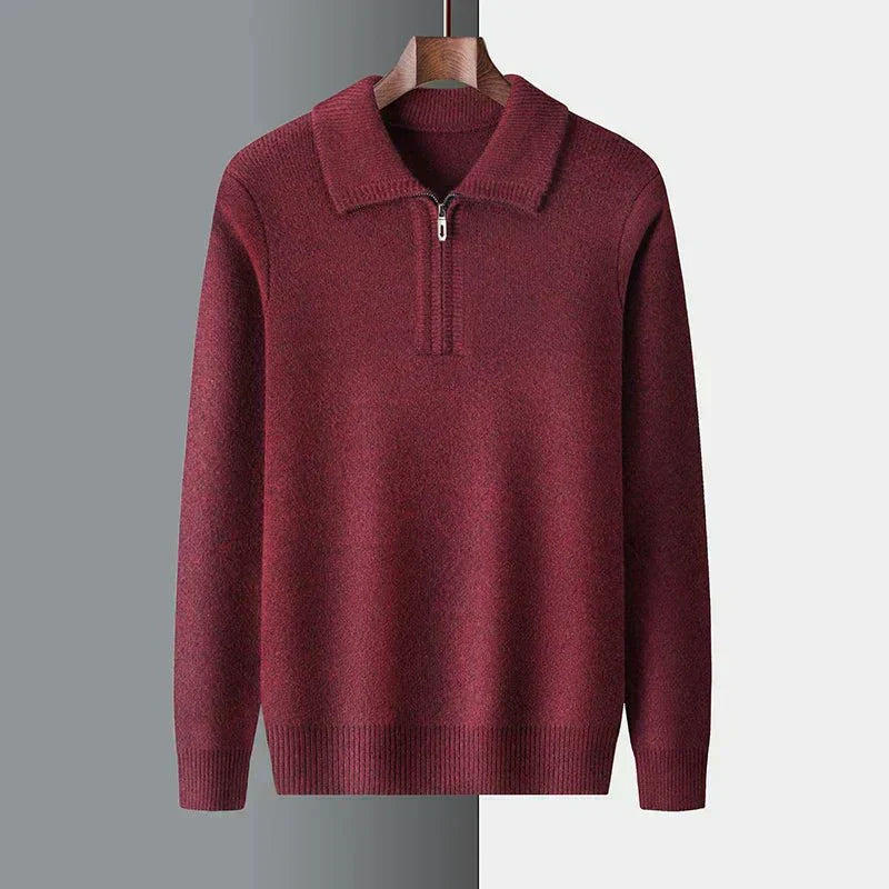 Morten | Sweater med lynlås til mænd
