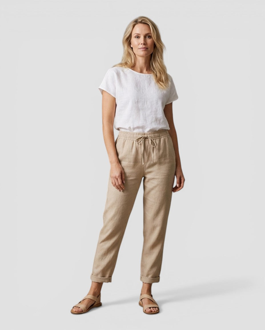 Mathilde™ | Afslappede hørbukser