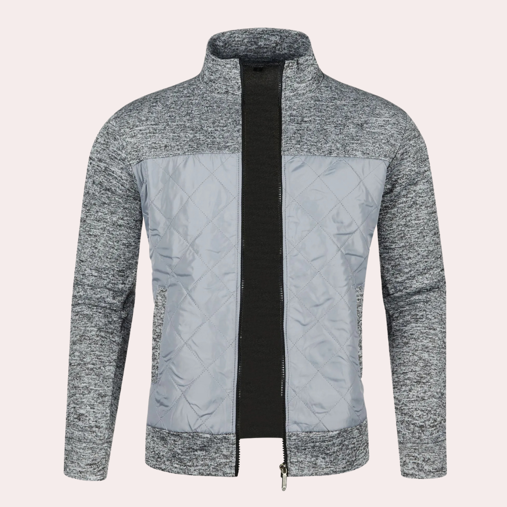 Bo | Moderne cardigan med lynlås til mænd