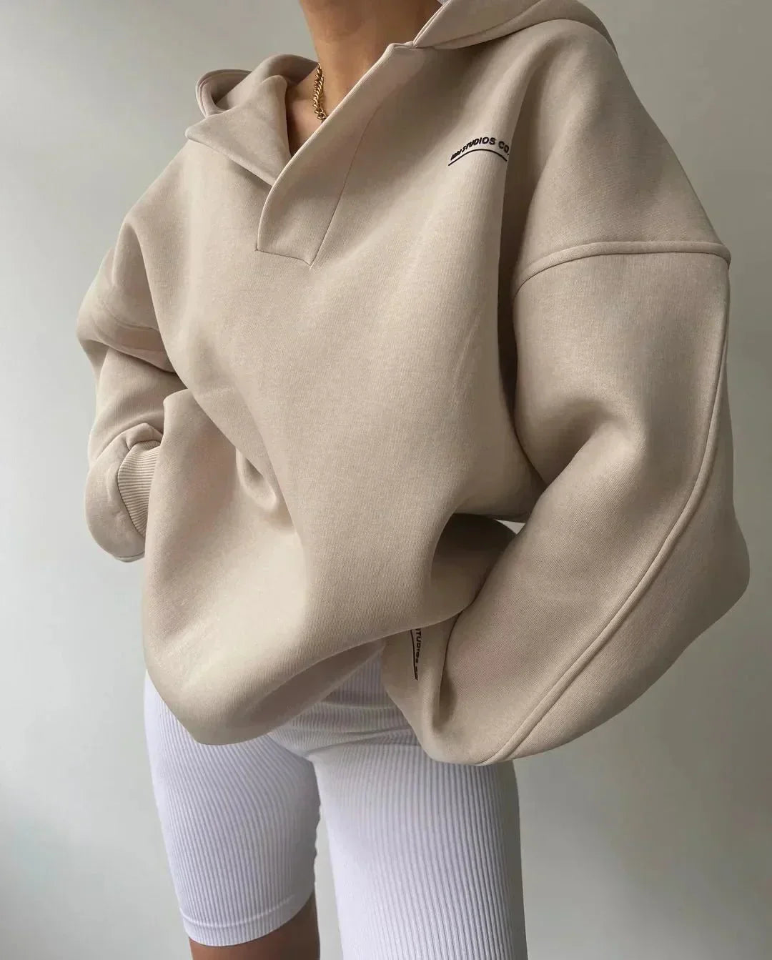 Nicoline | Chic Vinterhættetrøje for Stilfuld Komfort