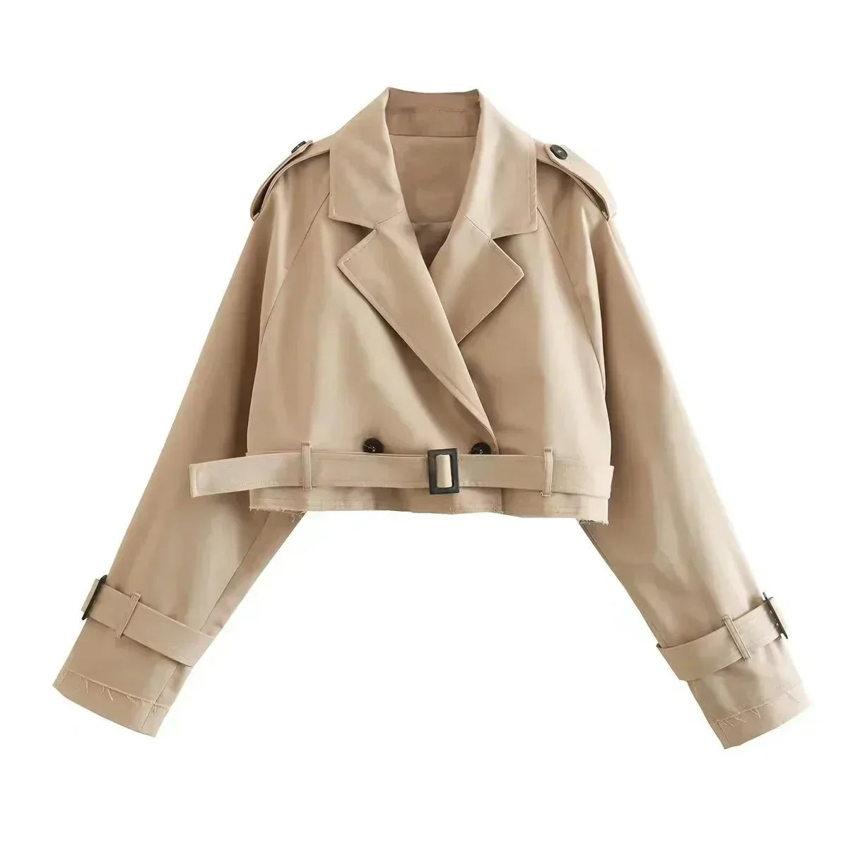 Ella | Elegant Kort Dame Trenchcoat til Hverdag