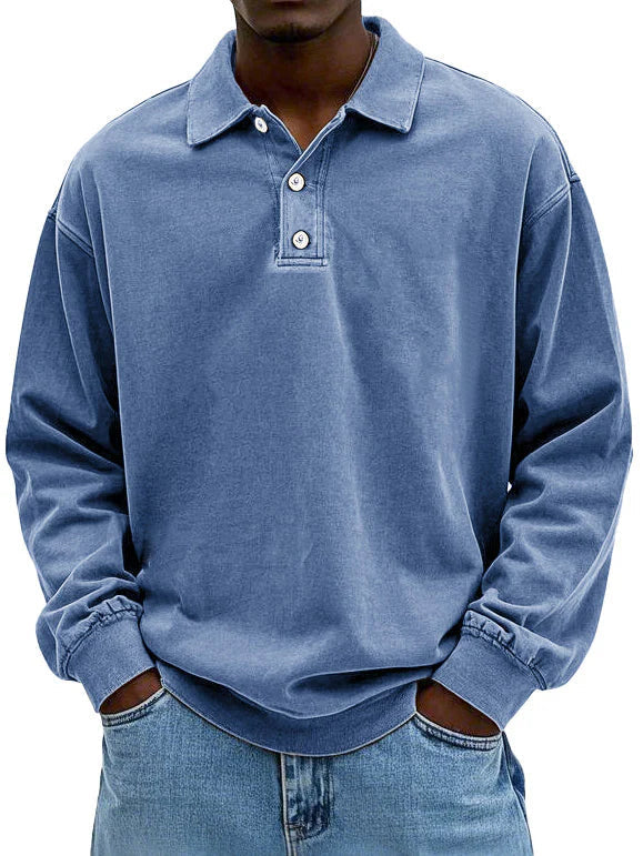 Maxime | Elegant Langærmet Polo Shirt