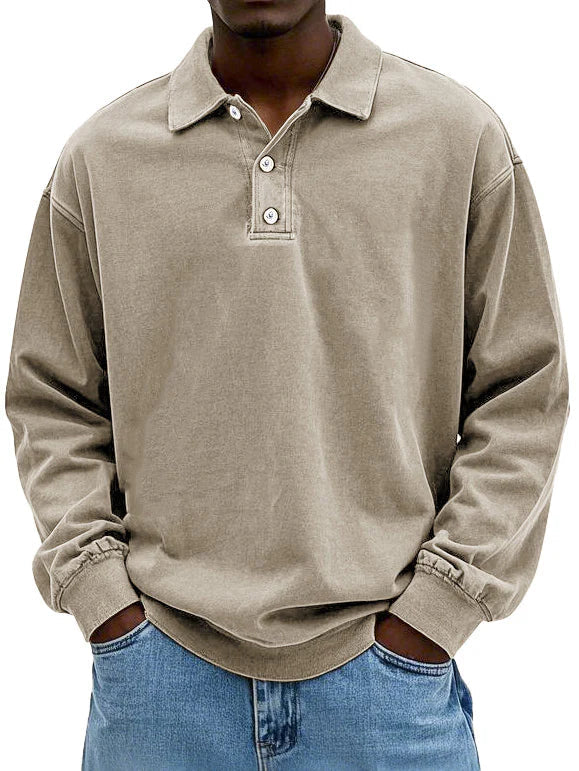 Maxime | Elegant Langærmet Polo Shirt