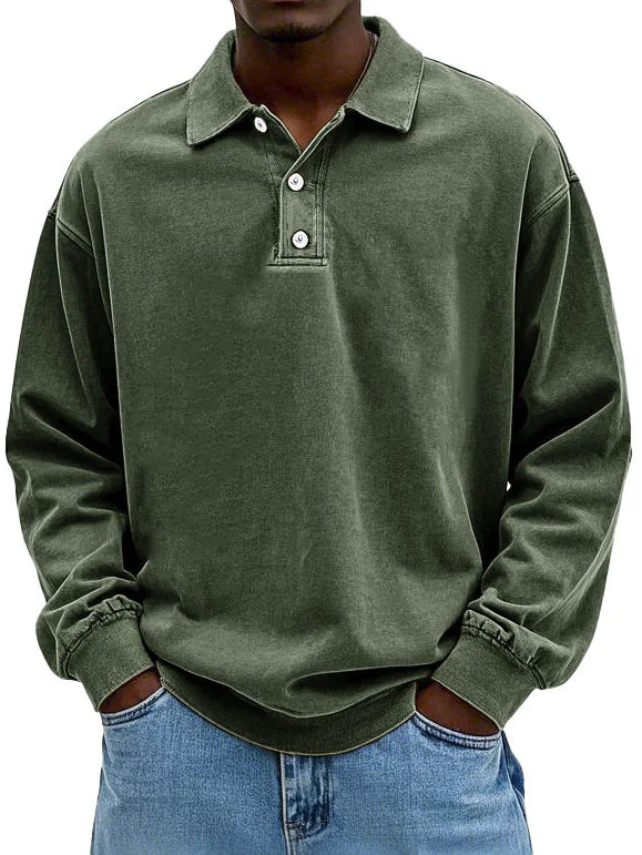 Maxime | Elegant Langærmet Polo Shirt