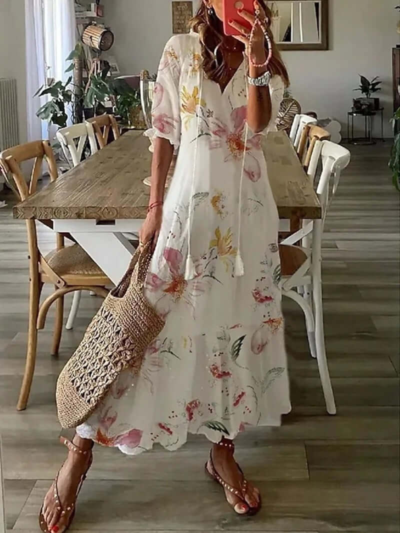 Maxi Boho Kjole til Kvinder